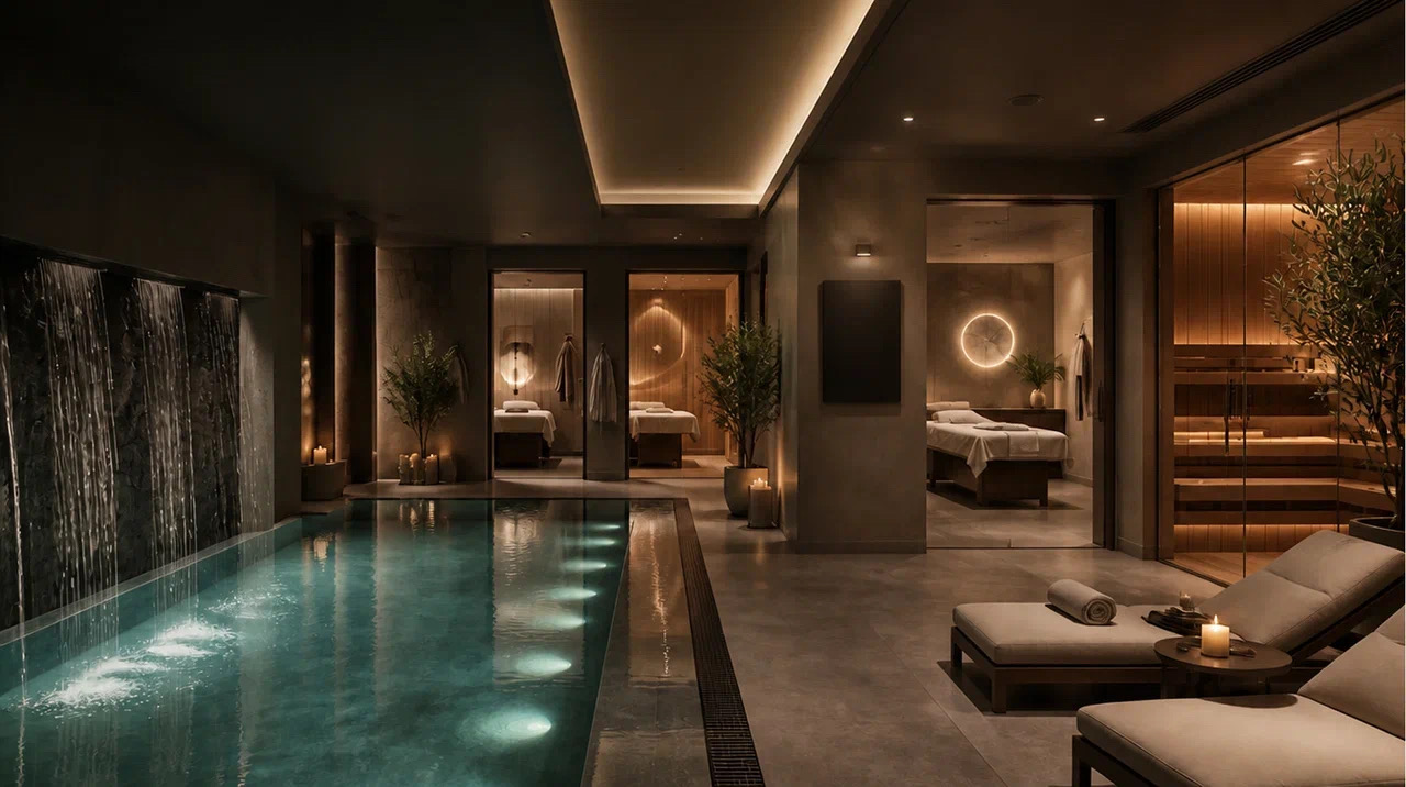 SPA-зона с бассейном в апарт-отеле «Бенуар»